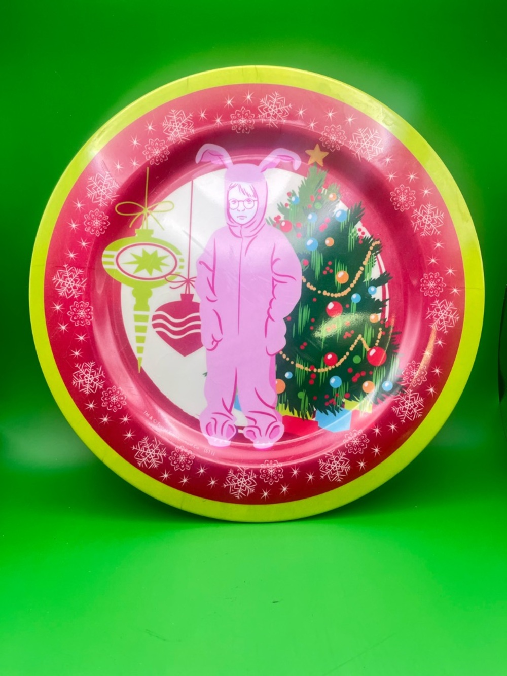 Kcare Brand-A Christmas Story Ralphie Bunny Melamine Plate Christmas Tree